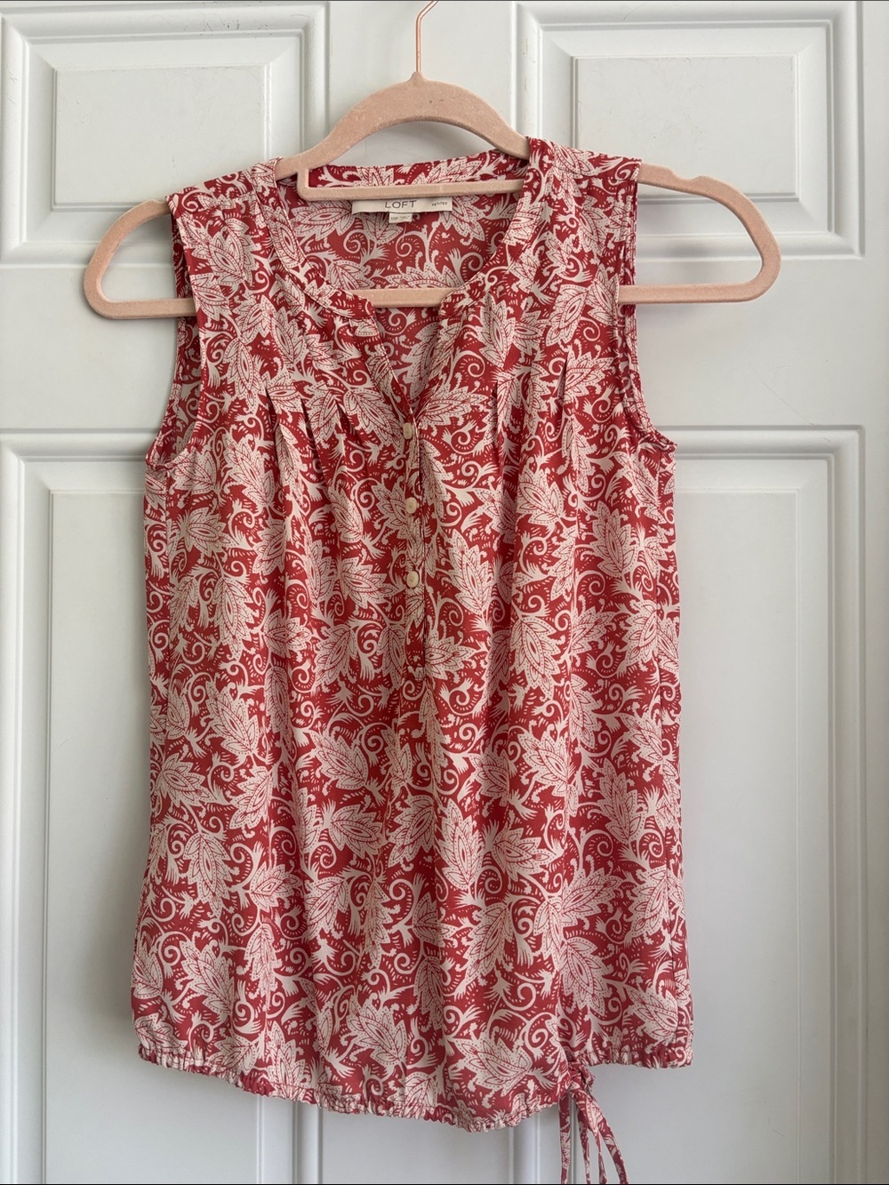 Loft Sleeveless Top, Size XXS Petite